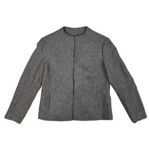 Classiques Entier Women's Gray Blazer, Wool Blend Size 4